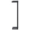 vidaXL حامل مناشف أسود 12.5×12.5×60 سم حديد