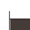 vidaXL مقسم غرفة 4-ألواح بني 200×200 سم قماش