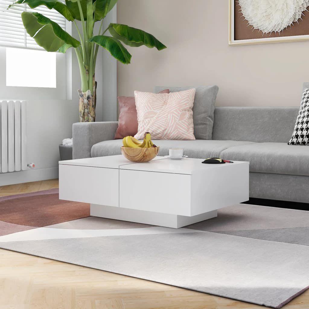vidaXL طاولة قهوة لون أبيض 31x60x90 سم خشب صناعي