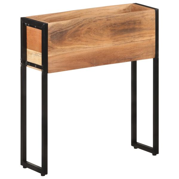 vidaXL حوض زرع 60×20×68 سم خشب أكاسيا صلب