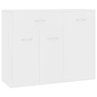 vidaXL خزانة جانبية لون أبيض 88×30×70 سم خشب صناعي