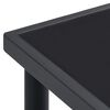 vidaXL طاولة سفرة خارجية 150×90×74 سم فولاذ