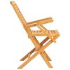 vidaXL كراسي حديقة قابلة للطي 6 ق 56x63x90 سم خشب ساج صلب