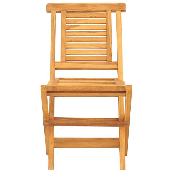 vidaXL كراسي حديقة قابلة للطي 4 ق 47x63x90 سم خشب ساج صلب