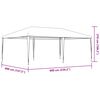 vidaXL خيمة حفلات 4×6 م أبيض