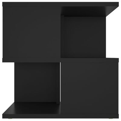 vidaXL طاولة جانبية أسود 40×40×40 سم خشب صناعي