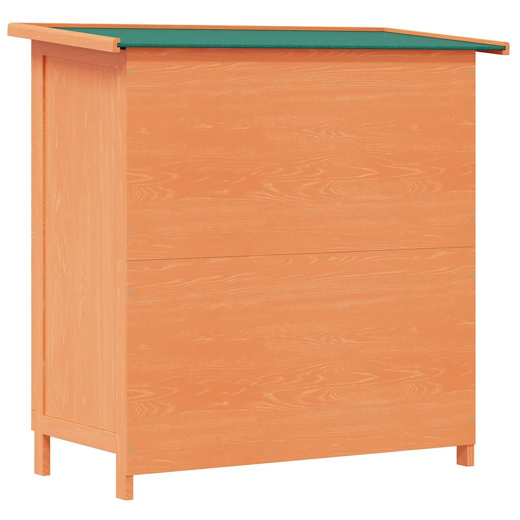 vidaXL قفص أرانب خارجي منزل الحيوانات الصغيرة قفص الحيوانات الأليفة 4 أبواب خشب