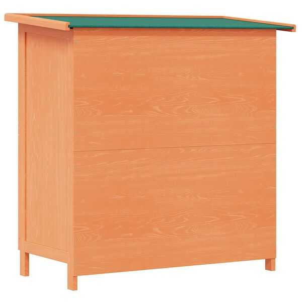 vidaXL قفص أرانب خارجي منزل الحيوانات الصغيرة قفص الحيوانات الأليفة 4 أبواب خشب