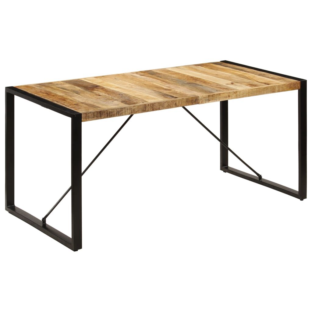 vidaXL طاولة طعام 160×80×75 سم خشب مانجو صلب