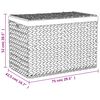 vidaXL سلة غسيل 3 قسم 75x42,5x52 سم صفير مائي