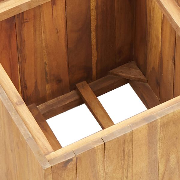 vidaXL حوض حديقة مرتفع 33.5×33.5×33.5 سم خشب أكاسيا صلب