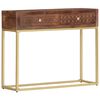vidaXL طاولة كونسول 75x30x90 سم خشب مانجو صلب