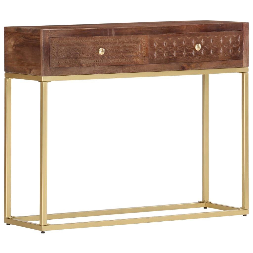 vidaXL طاولة كونسول 75x30x90 سم خشب مانجو صلب