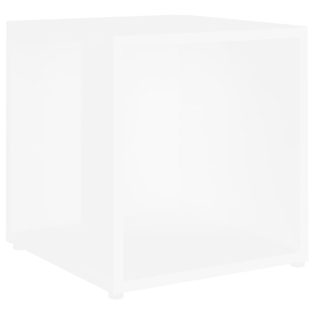 vidaXL طاولة جانبية أبيض 33×33×34.5 سم خشب صناعي