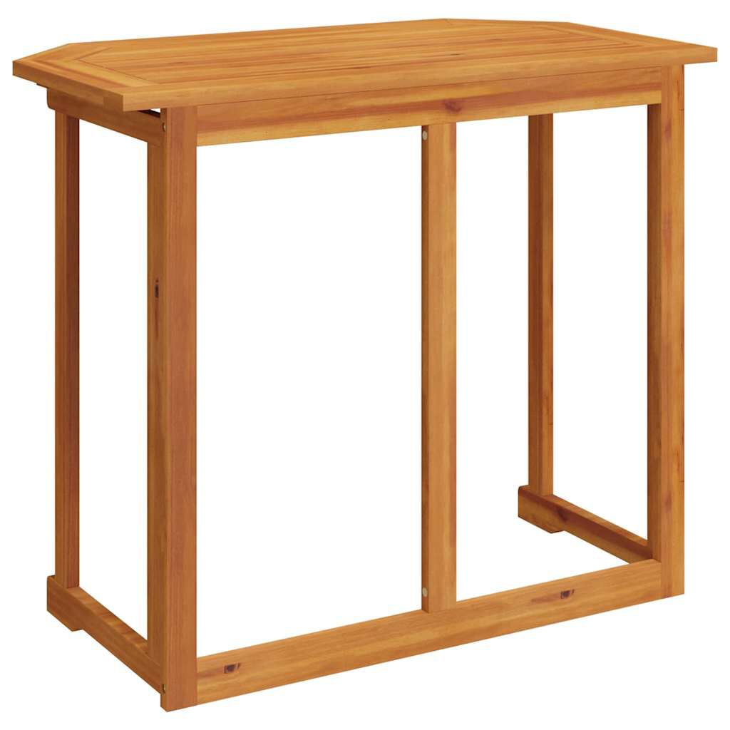 vidaXL طاولة بيسترو 90×50×75 سم خشب سنط صلب