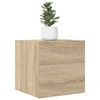 vidaXL خزانات تلفزيون جدارية 2 قطع سونوما أوك 30x30x30.5 سم