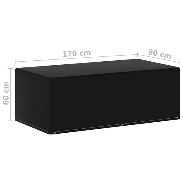 vidaXL أغطية أثاث حديقة 2 ق 6 فتحات تثبيت لشواية الغاز 60x90x170 سم