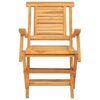 vidaXL كراسي حديقة قابلة للطي 2 ق 90x63x56 سم خشب ساج صلب