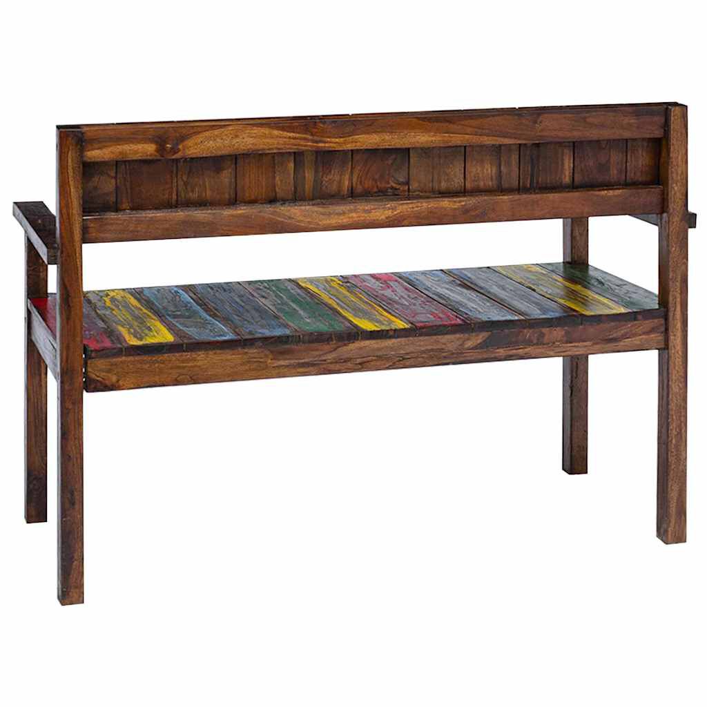 vidaXL كراسي سفرة 4 ق خشب مُستصلح صلب