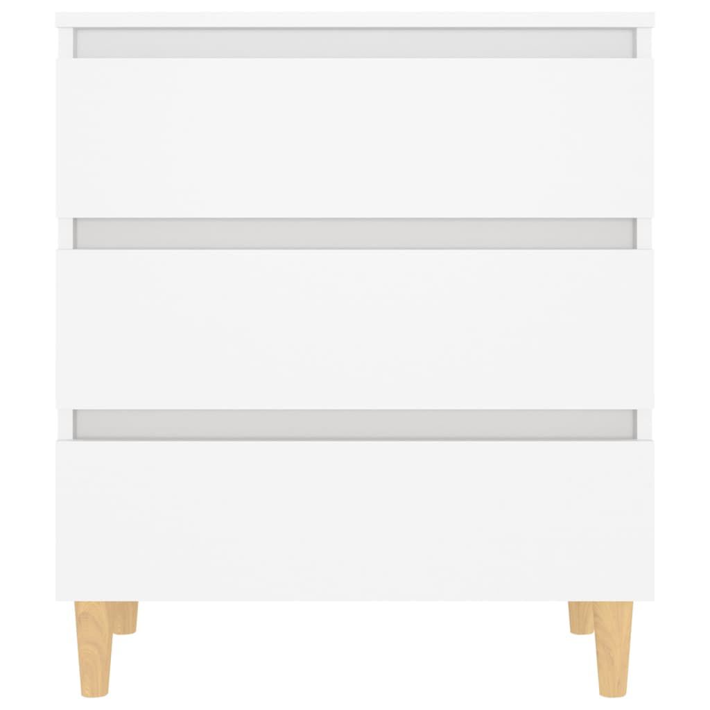 vidaXL خزانة جانبية أبيض 60×35×69 سم خشب صناعي