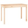 vidaXL طاولة طعام 75x55x110 سم خشب صنوبر صلب