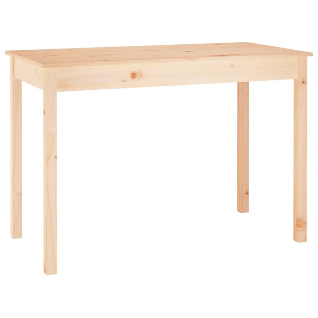 vidaXL طاولة طعام 75x55x110 سم خشب صنوبر صلب