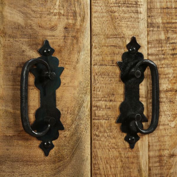 vidaXL خزانة جانبية بدرجين وكابينة واحدة خشب مانجو خشن