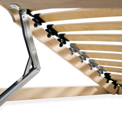 vidaXL قاعدة سرير شرائحية مع 28 شريحة خشبية و 7 مناطق 90×200 سم