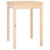 vidaXL طاولة طعام 75x55x55 سم خشب صنوبر صلب