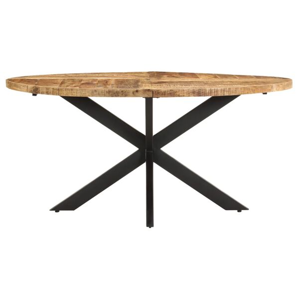vidaXL طاولة سفرة 160×90×75 سم خشب مانجو خشن