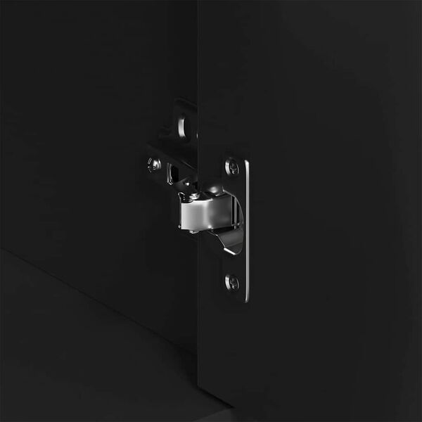 vidaXL خزانة جانبية لون أسود 88×30×70 سم خشب صناعي