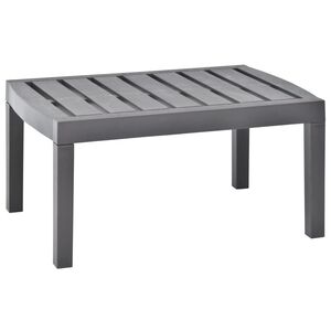 vidaXL طاولة حديقة موكا 78&times;55&times;38 سم بلاستيك