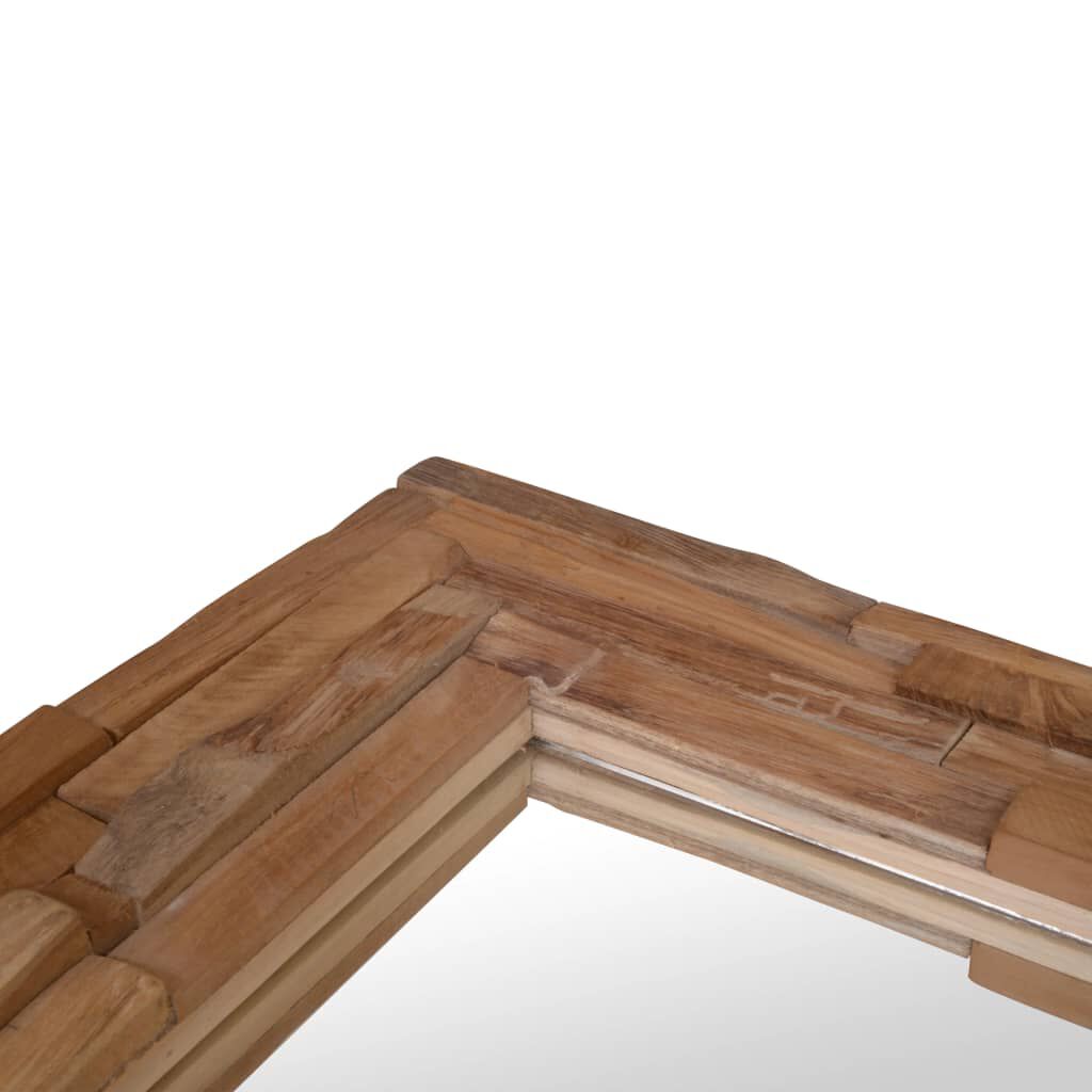 vidaXL مرآة حائط ديكورية 90×60 سم زجاج مستطيل