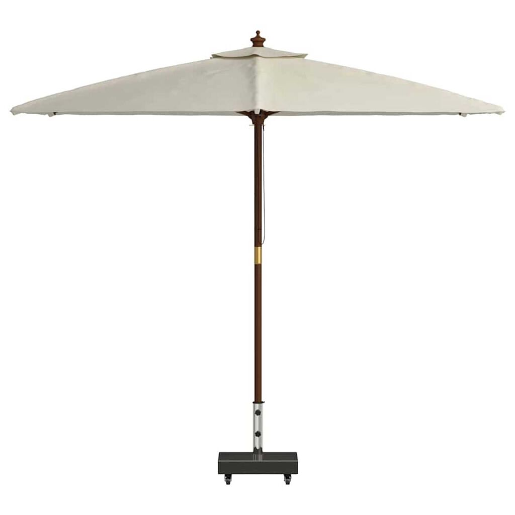 vidaXL قاعدة مظلة أسود 45×25×8 سم جرانيت