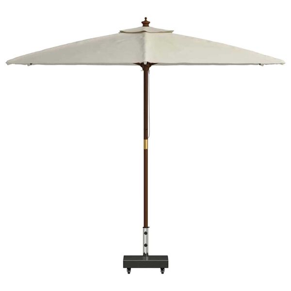 vidaXL قاعدة مظلة أسود 45×25×8 سم جرانيت