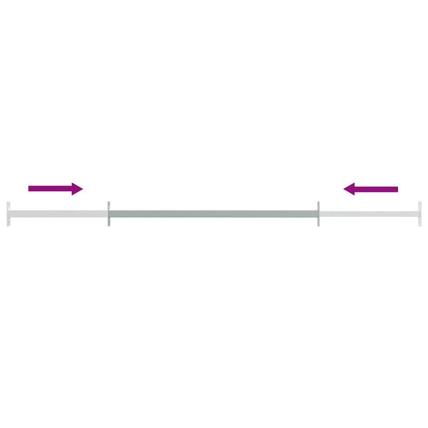 vidaXL قضيب أمان نوافذ قابل للتعديل 710-1200 مم