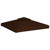 vidaXL غطاء سقف جازيبو ذو طبقتين 310 جم/م² 3×3 م بني