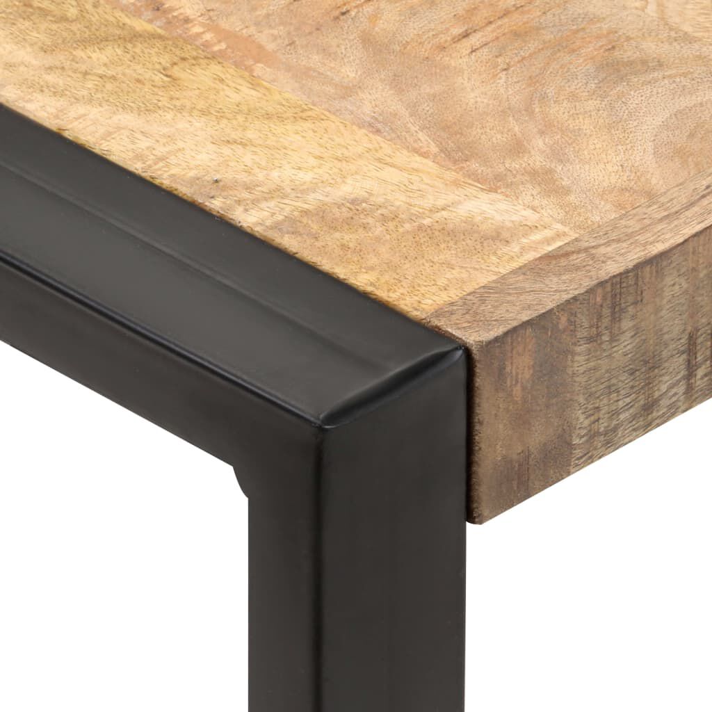 vidaXL طاولة سفرة 70×70×75 سم خشب مانجو خشن وصلب