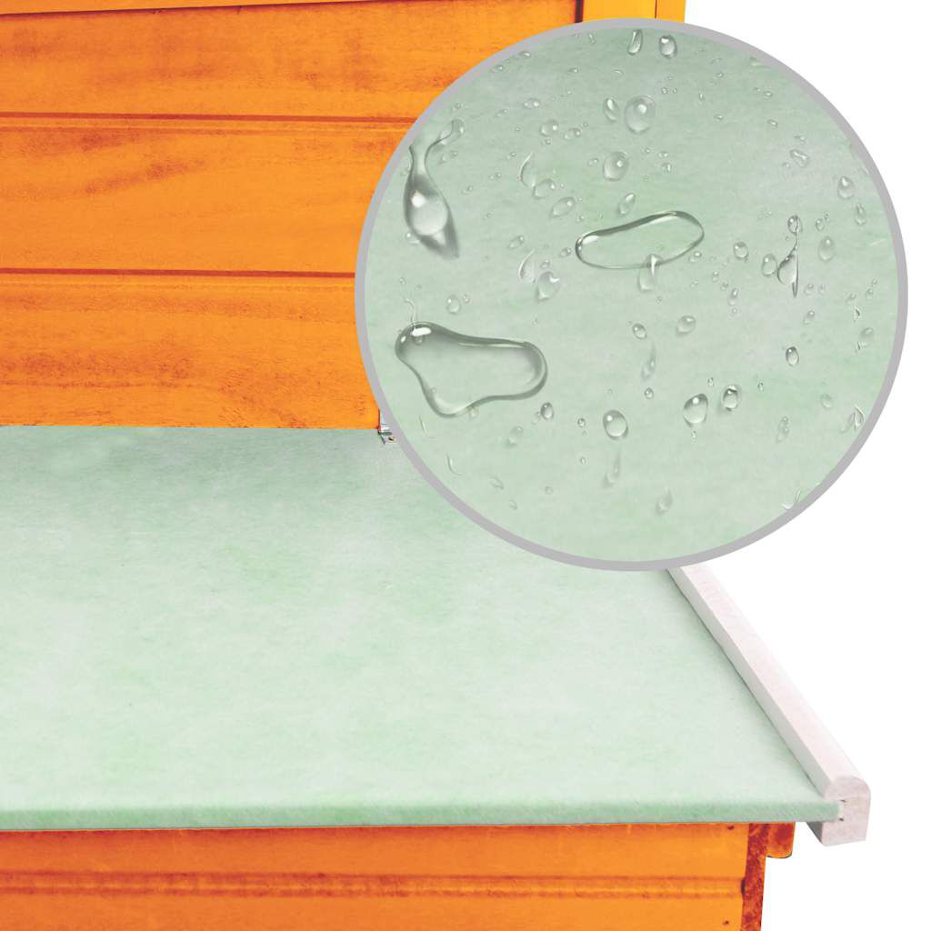 vidaXL قفص دجاج خارجي بيت دجاج مع 1 قفص للبيض خشب