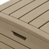 vidaXL صندوق قمامة خارجي لون بني فاتح 86x41x78 سم بولي بروبيلين