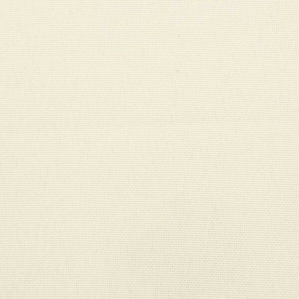 vidaXL وسادة مقعد طويل للحديقة أبيض كريمي 7x(50+50)x180سم قماش أكسفورد