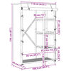 vidaXL دولاب ملابس 170x45x110 سم خيزران