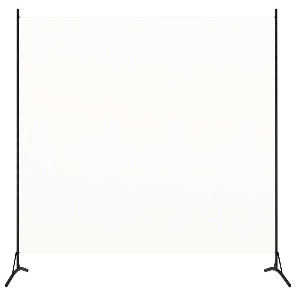 vidaXL مقسم غرفة اح أبيض 175×180 سم قماش