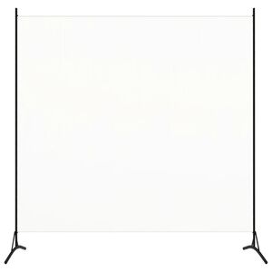 vidaXL مقسم غرفة اح أبيض 175×180 سم قماش