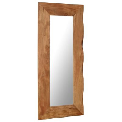 vidaXL مرآة تجميل 50×110 سم خشب أكاسيا صلب