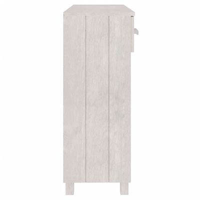 vidaXL طاولة كونسول أبيض 90×35×90 سم خشب صنوبر صلب