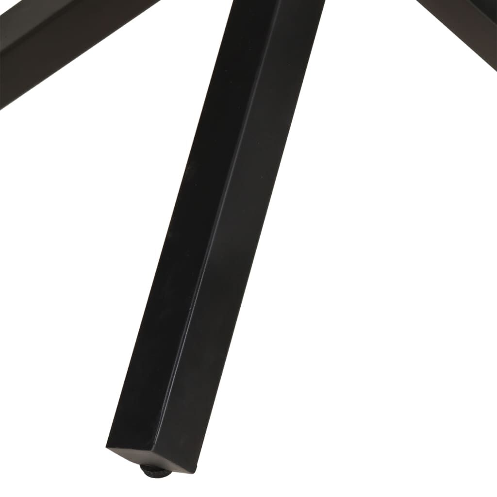 vidaXL طاولة سفرة دائرية 100×100×75 سم خشب مانجو خشن