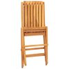 vidaXL كراسي حديقة قابلة للطي 4 ق 47x47x89 سم خشب ساج صلب