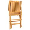 vidaXL كراسي حديقة قابلة للطي 8 ق 61x67x90 سم خشب ساج صلب
