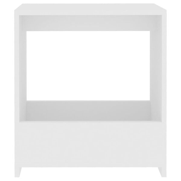 vidaXL طاولة جانبية أبيض 50×26×50 سم خشب صناعي
